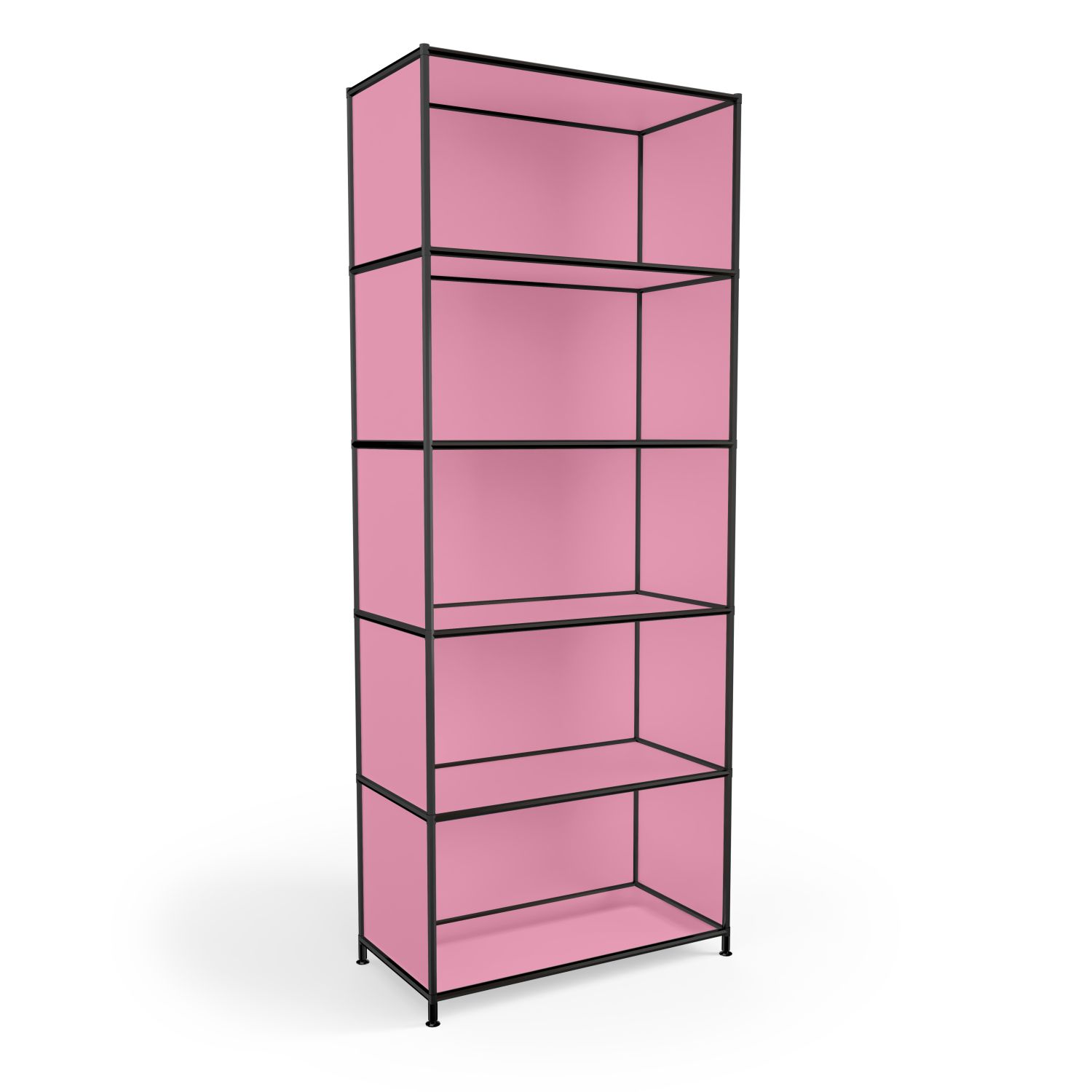 Bücherregal "Fancy Style" mit schwarzem Gestänge